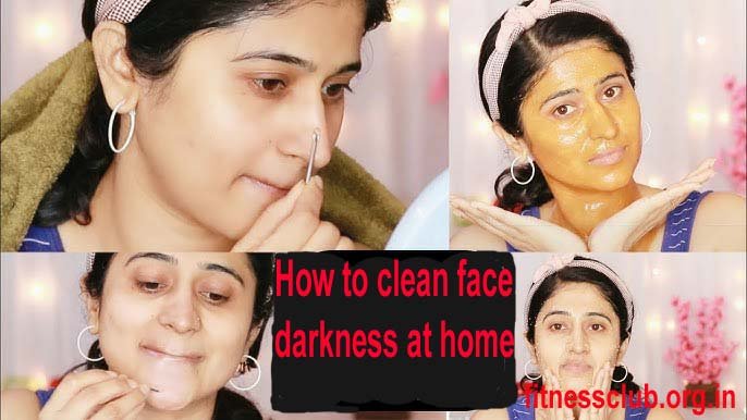 How to clean face darkness at home.घर पर चेहरे के दाग-धब्बे कैसे साफ करें।